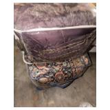 King Royal maroon and Chaps King Comforter