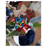 Christmas light necklace,  small sparkle trees,