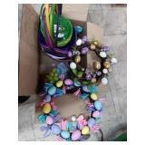 Two Easter Wreaths, eggs, 10 very colorful