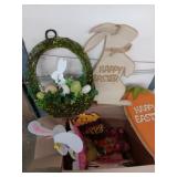 Easter Group Decor , wreath, Easter game, pics,