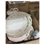 Assorted porcelain China, platters and dish wear