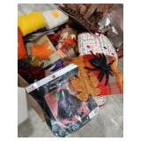 Fall & Holloween decorative items, ribbons,