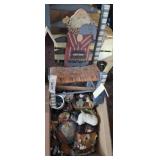 Decorative wooden chair, noah's arc clock wooden