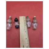 4 German Mini Perfume Bottles