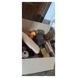 Wooden display shelf small doll rocker chair and