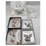 New box jewelry necklaces earrings