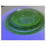 Jeannette Glass Company UV depression Cherry