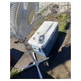 Coleman Xtreme camp cooler with tarp and Windmere