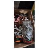 Assortment of metal and plastic cookie cutters