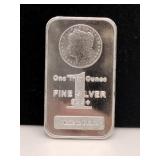 Silver 1 troy ounce .999 fine silver bar