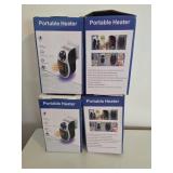 4 new in boxes portable heater