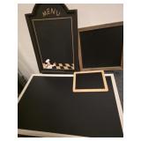 Chalkboard assortment  largest 20 x 30"