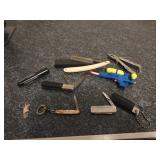 Straight Razor, Barlow Knife, multi tool and more