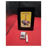 Camel placard , Camel Lights Lighter and Camel