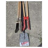 2 post hole diggers , 8" scraper