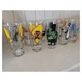 10 Pepsi Collectible Glasses