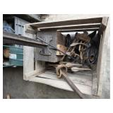 Shoe Last, Antique Binder, Plow parts in an old