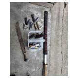 Knives, machete, sword