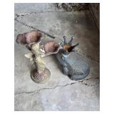 Cast Frog, Cherub and Birds