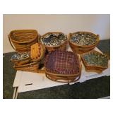 9 Longaberger Christmas Baskets