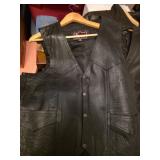 Leather Club Vest ,Jos A Bank Jacket size 2xl