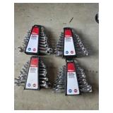 4 Hyper Tough 18 piece combo wrench sets