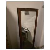 Large Framed Beveled Mirror 63 x 25 "