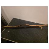 Walking stick, brass  head cane