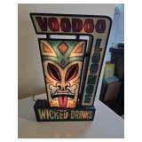 Voodoo lounge wicked drinks flashing lighted sign