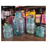4 Ball ideal blue jars