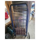 Bag lady cart preloaded with a bag