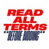 READ ALL TERMS BEFORE BID!! IMPORTANT INFO
