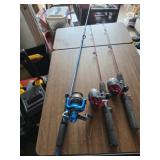 Zebco slingshot fishing rod and reel , 2 Zebco