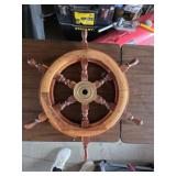 Ship wheel 24 1/2" across