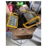 3 Halogen work lights