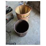Nail Keg and bushel baskets
