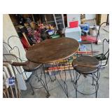 Wrought Bistro Style Table and Chairs
