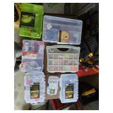 Catfish tackle boxes tools bobbers hooks weights