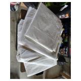Various size white tarps 4