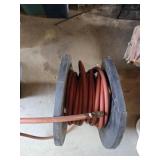Air hose on a spool