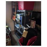 Shelf with trampoline and many great items for