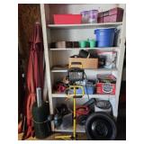 Everything on and the shelf