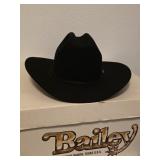 Bailey Clint Black Hat with box size 7 1/4