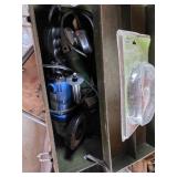 2 electric grinders with wire brush