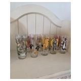 10 Pepsi Collectible Glasses