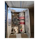 Bread box, bakeware, pyrex and other kitchenware