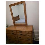 Kroehler Dresser with Mirror  48 x 32 x 17"