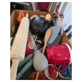 Knife Sharpener, assorted utensils