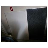 2 small folding tables