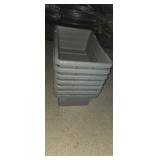 Gray utility food-grade meat lugs or commercial